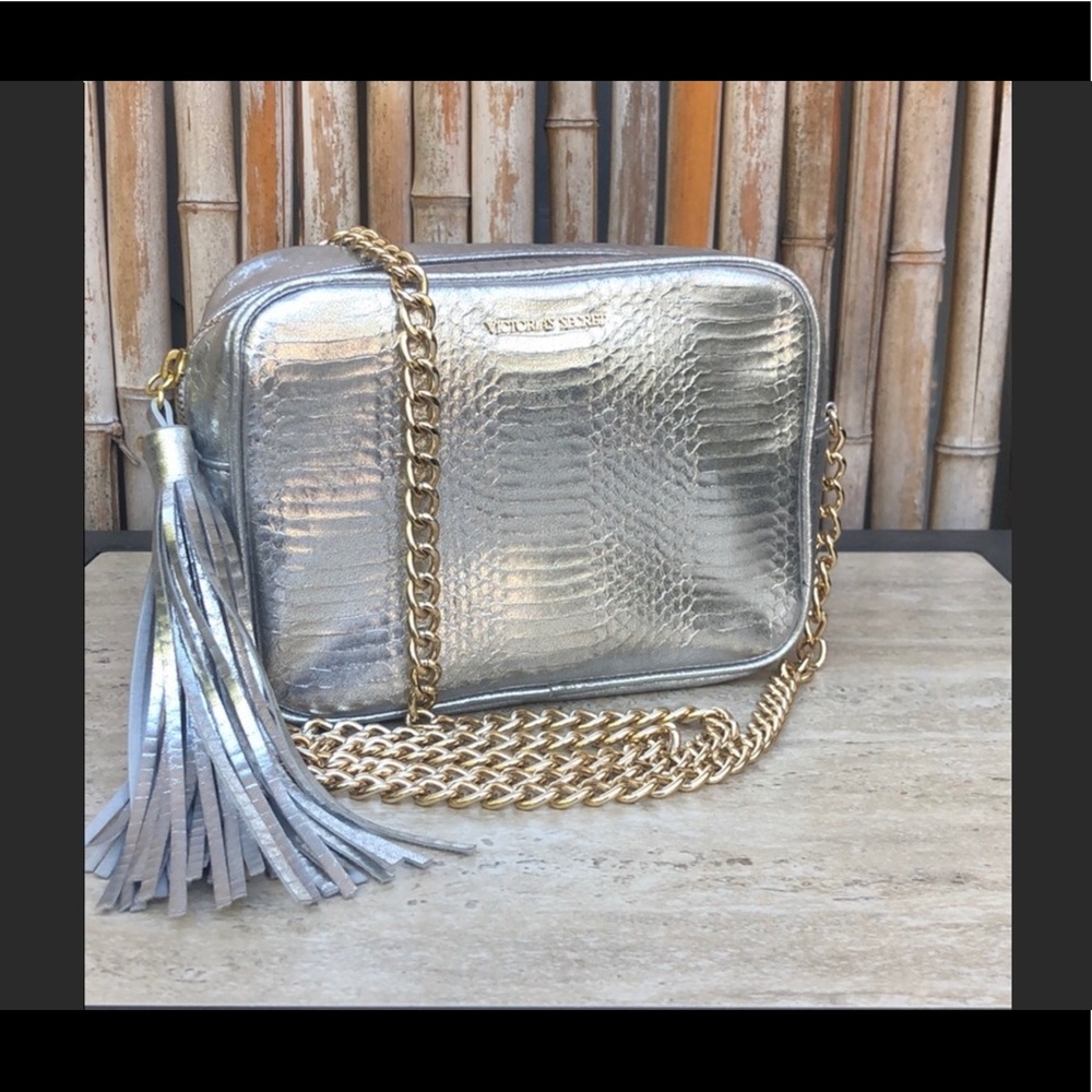 NWT Victoria’s Secret gold & silver embossed purse